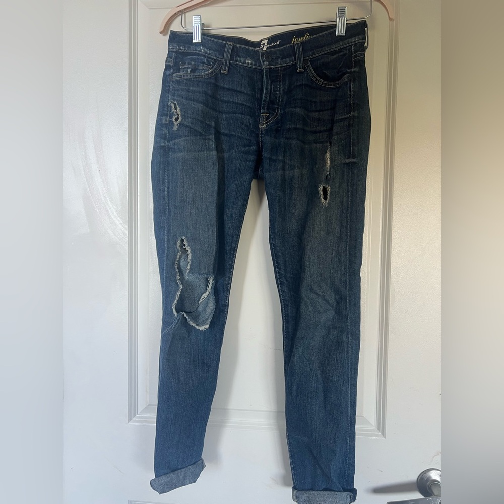 Distressed Boyfriend Jeans